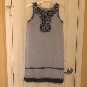 Vineyard Vines Breezy Stripe Embroidered Dress